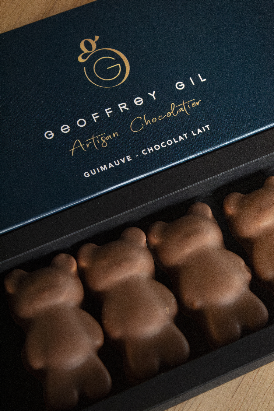 Coffret nounours guimauve chocolat au lait, Geoffrey Gil Chocolaterie