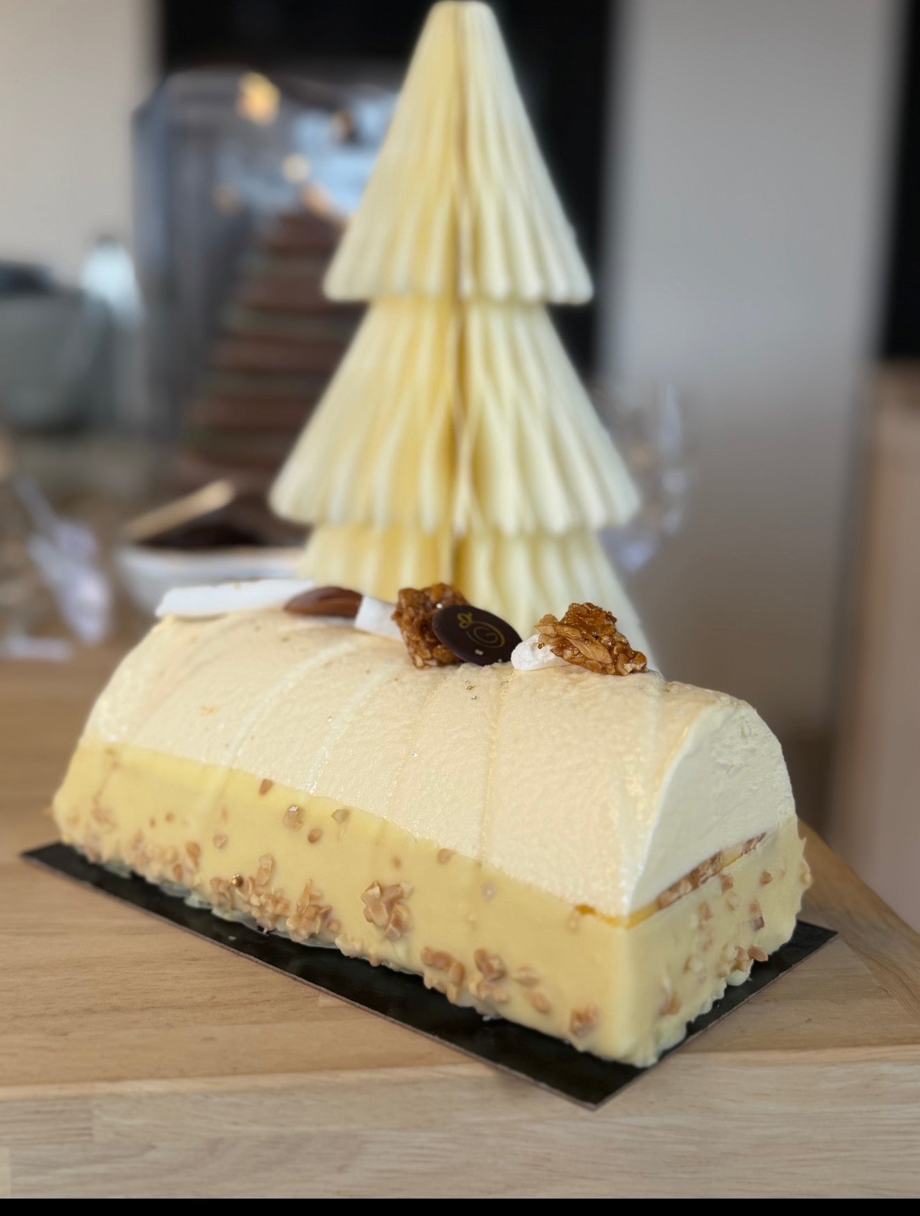 Bûche glacée Parfait Tequila – Mandarine & Nougatine